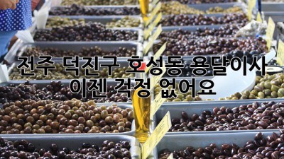 전주 덕진구 호성동 용달이사, 이젠 걱정 없어요!